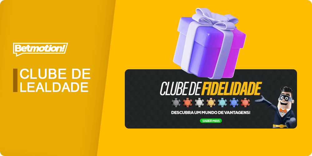 Descrição da promoção do clube de fidelidade do Betmotion