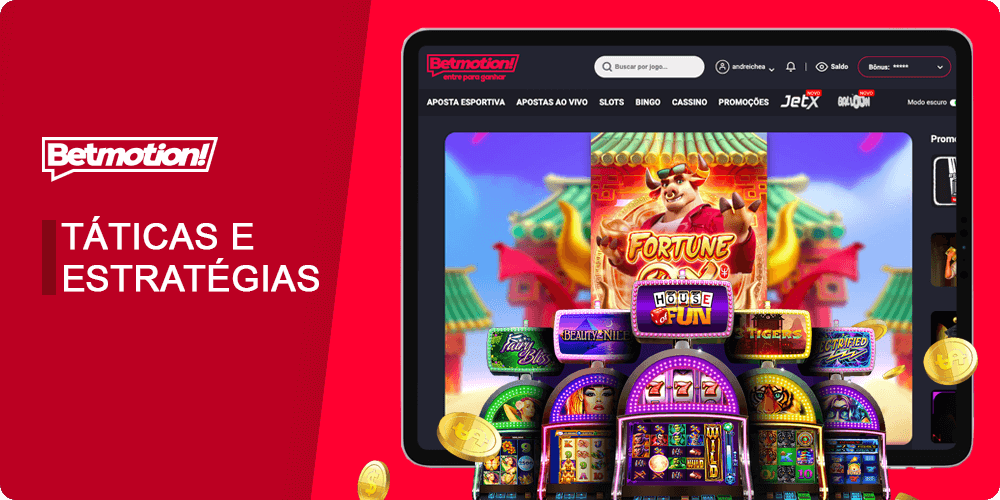 Táticas e estratégias populares para os slots Betmotion Fortune OX