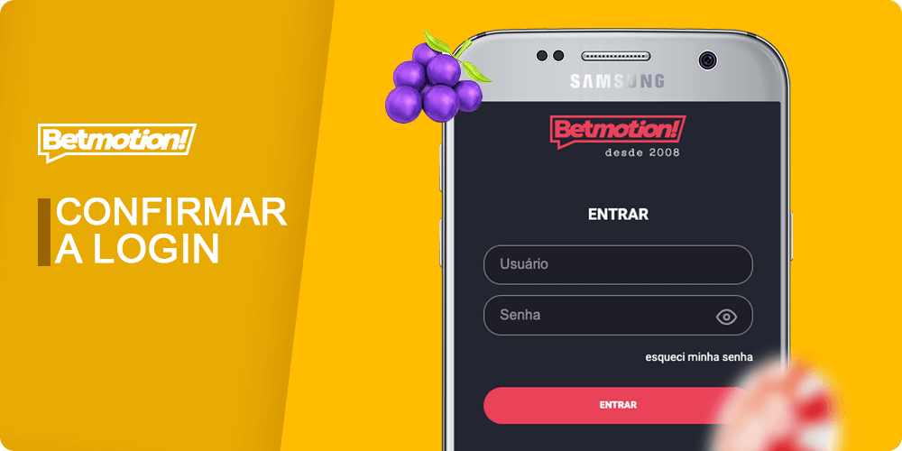 Etapa 4. Confirmar a ação de Betmotion login