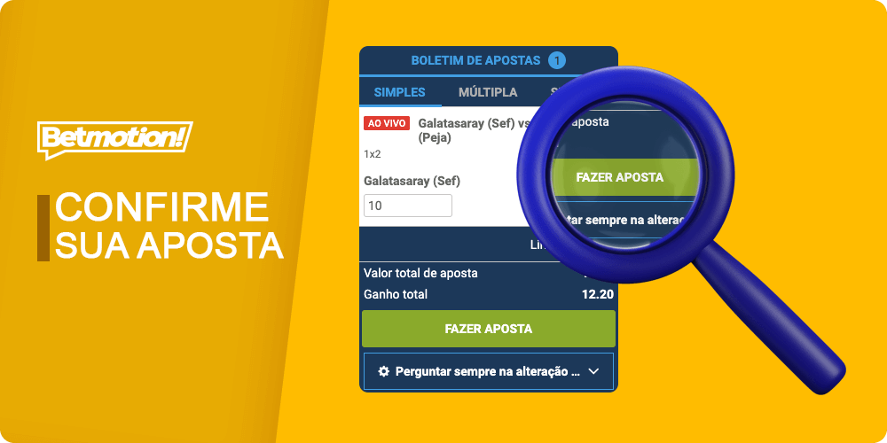 Etapa 6. Confirme sua aposta clicando no botão “Place bet”. Antes de confirmar, certifique-se de verificar os detalhes de sua aposta para evitar erros